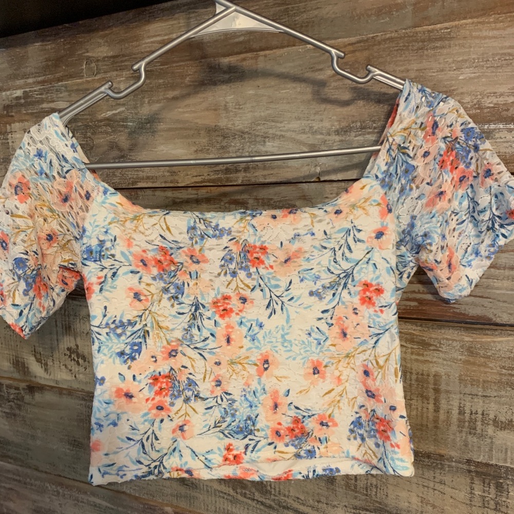 Floral crop top